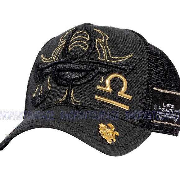 Red Monkey Libra Black RM1424 New Zodiac Series Limited Edition Trucker Hat Cap - Picture 1 of 7